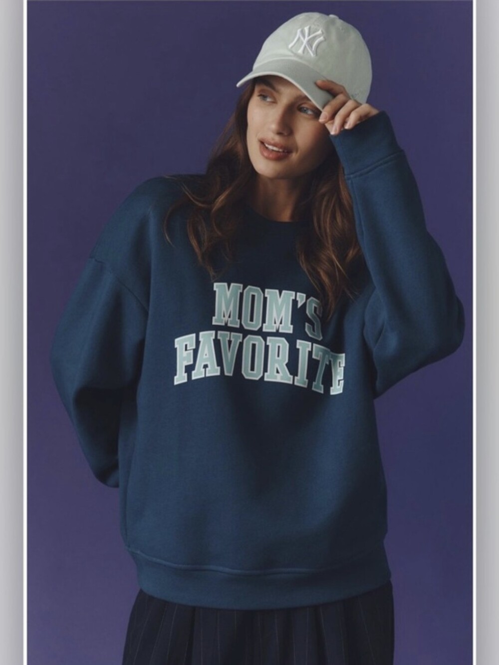 New Favorite Daughter Mom's Favorite Indigo Sweatshirt Medium NWT